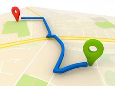 26041202 - city map with pin pointers 3d rendering image