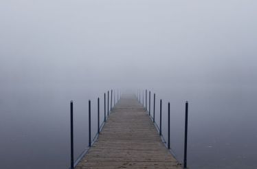 11157657 - endless jetty into a fog